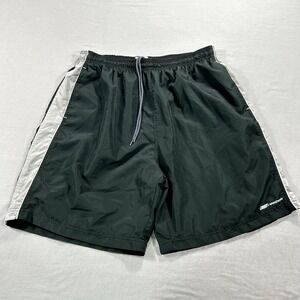 VINTAGE Reebok Swim Trunks Shorts‎ Mens 2XL XXL Black Mesh Lined Pockets 90s